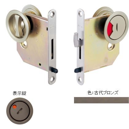 古代ブロンズ ドア厚:28-32バックセット:30 265T-30-30-3