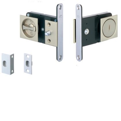 267Mオフセット引戸錠 間仕切錠 サテンニッケル ドア厚:28~32 267M-30-1 1