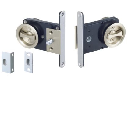 277S オフセット引戸錠 (両面サムタン錠) サテンニッケル ドア厚:30-40 277S-36-1 1