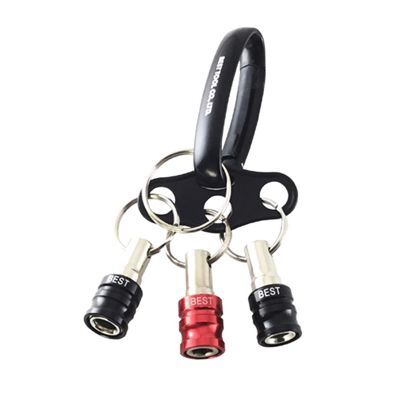 3pcs.ビットホルダー オーバルカラビナ・3つ穴プレート付