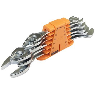 Pホルダー式6丁組スパナ ミリサイズ SSM-60P 1点