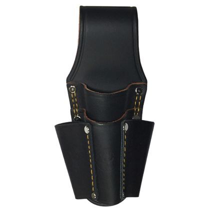 B‐STAFF 黒革ペンチケース2段(ドライバー差し付) ブラック 230x110x55mm TC-405 1点