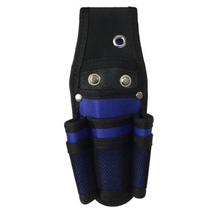 SBS ポリエステル製ペンチケース2段ドライバー差し付 ブルー 230x90x50mm S-604 1点