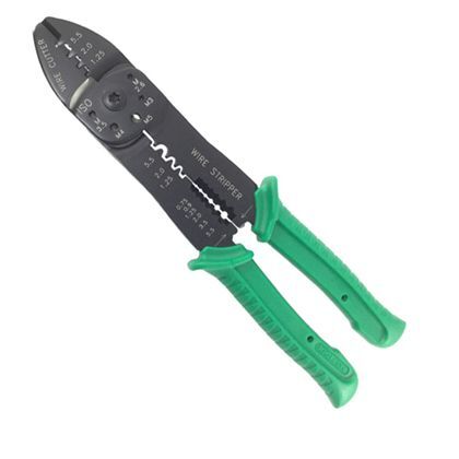 WELL 電工ペンチ(裸端子圧着、オープンバレル圧着用) 230mm WDP-601 1点