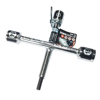 KDR 自転車用クロスレンチ フルポリッシュ 13x14x15mm 6H-15 1点