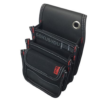 極匠(GOKUSYO) 電工用腰袋 二段フタ付