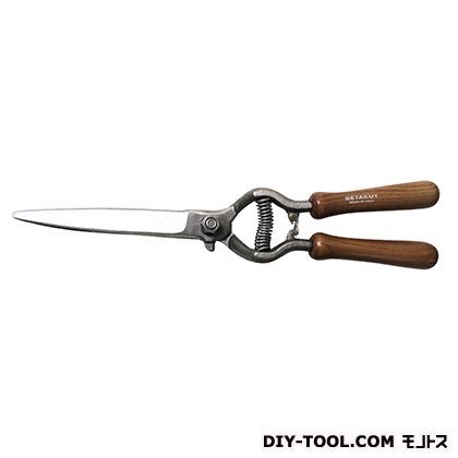 鍛造芝生はさみウォルナットアッシュハンドル 全長(mm):330 605-OLD 1