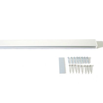 ピクチャーレール10 白 W×H×D(mm):909×33×15 M-312 1本