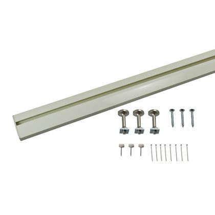 スリムレールフック ホワイト 400mm MR414 1セット