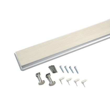 ハンギングレール アイボリー W×H×D(mm):600×70×8.5 MR417 1ヶ