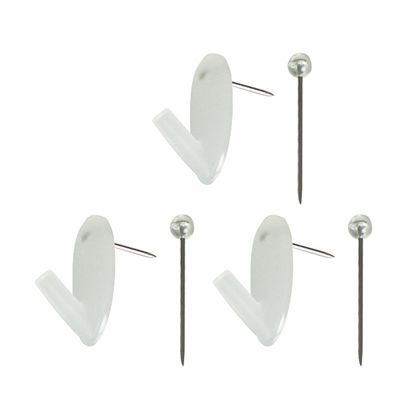 かけピンフック クリア W×H×D(mm):15×28×13.5 M-608 3ヶ