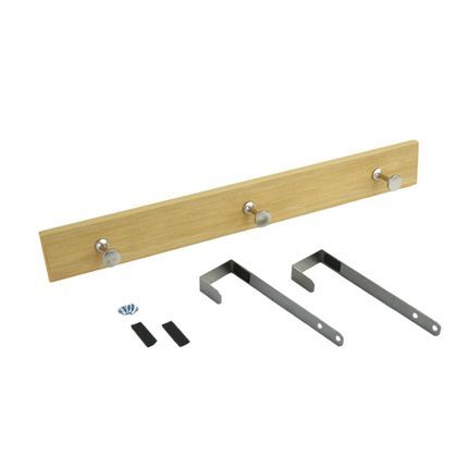 ドア3連フック ナチュラル W×H×D(mm):404×144×80 MR478 1ヶ