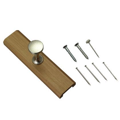 壁付けシングルフック ナチュラル H×D(mm):40×110 M-4038 1ヶ