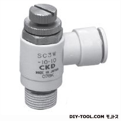 スピコンエルボタイプワンタッチ継手付 幅×高さ:43.5×60.2mm SC3W-10-10 1