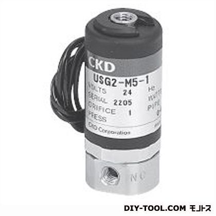 小形直動式3ポート弁ユニバーサル形 幅×奥行×高さ:20.4×20.4×47mm USG2-M5-2-AC100V 1