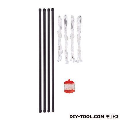 鳥・撃退ベランダネット(支柱付) ネット:30m支柱:50cm支柱取付用ひも:120cm 1点