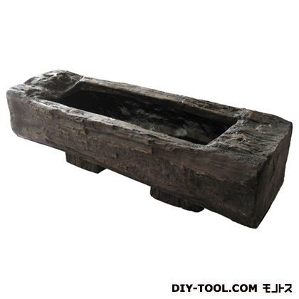 枕木プランター(60型) グレーブラウン 幅61cm×奥行19cm×高さ18cm 1点