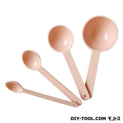 園芸用計量スプーン(4P) ピンク 2・3・6・18ml 1