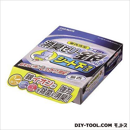 車内清潔消臭ゼリーシート下銀無香消臭剤 シルバー H28×W112×D134(mm) D17 1