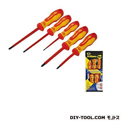 VDE絶縁スクリュ-ドライバーセット5pc T4728 1
