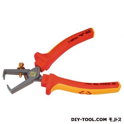 絶縁工具ストリッピングプライヤー 全長160mm 431012 1