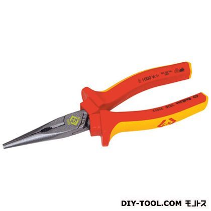 絶縁スナイプノーズプライヤー 全長175mm 431013 1
