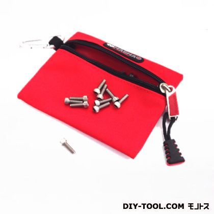 作業用ツールポーチ レッド 縦:12.5cm横:15cm MA2725-3 1