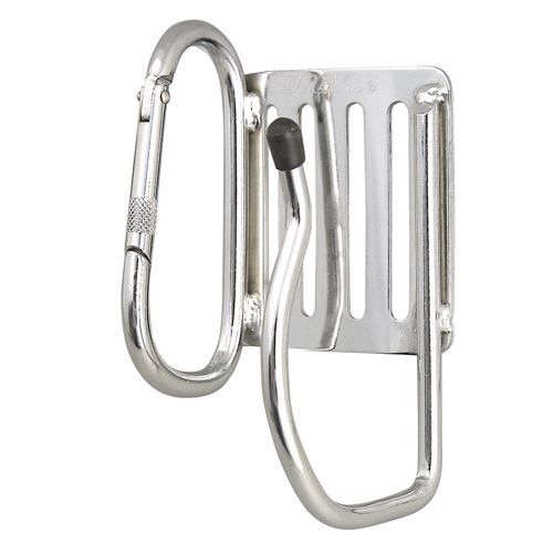 メッキ カラビナ式フックF-51 Wタイプ シルバー 01585 1丁