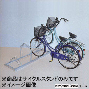 平置き自転車ラック前輪差込式サイクルスタンド両面12台収容 CSMW12 1