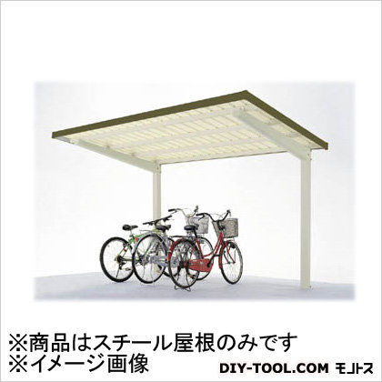 自転車置場サイクルロビー基準型スチール屋根間口2700 LCYFS6 1