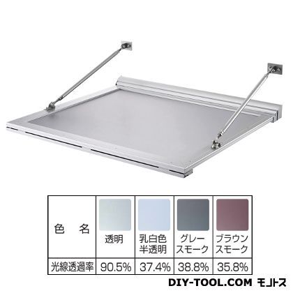 RSバイザー アルミ&ポリカ D1000×W2000 RS-CFM 1