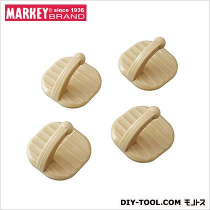 スッポンフック マル ベージュ S-10BE 4個