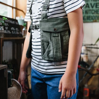 ワークゲームベスト カーキ キッズS IDY-02K 1