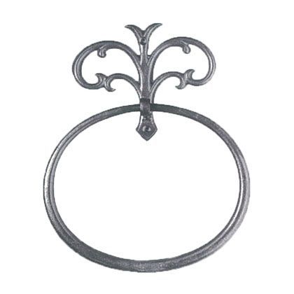 FIOREタオルリングOVAL 黒 W160×D55×H200mm TR110BK 1