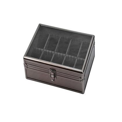 10本用アルミ時計ケース(ガンメタリック) SE54020GN 1