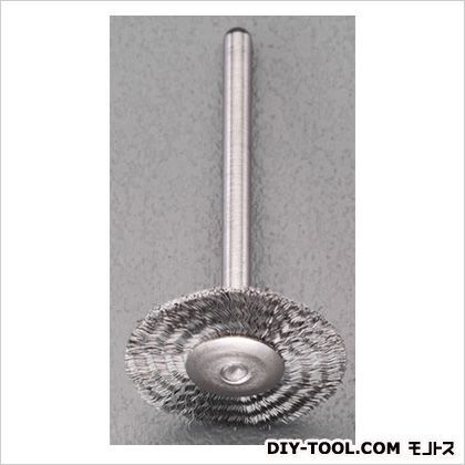 ワイヤーブラシ(非磁性ステンレス) 22mm/3mm軸 EA819AJ-136 1