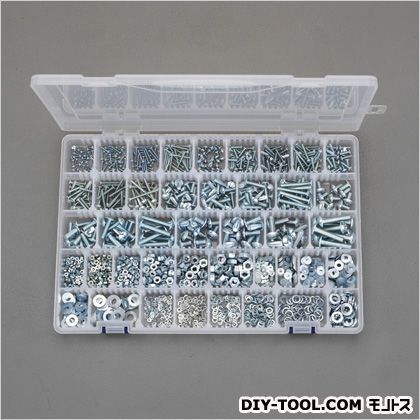 M2-M6トラス小ねじ・ナット・ワッシャーセット(ユニクロメッキ) EA949AF-45 1