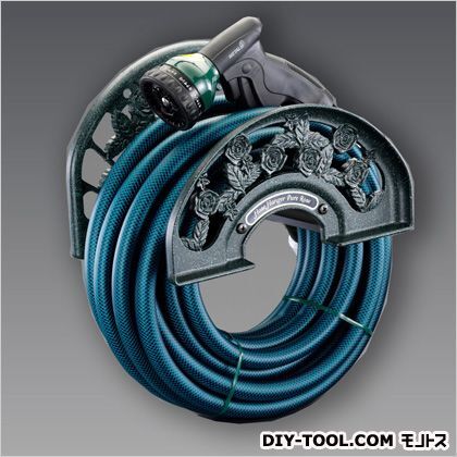 12/16mmx10m散水ホース(ホースハンガー付) グリーン EA124KC-11 1