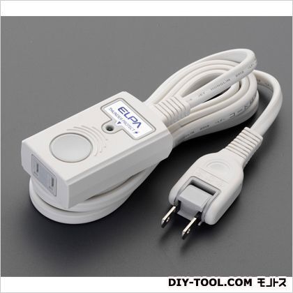 AC125V/15Ax2.0m延長コード(雷サージ対応) ホワイト 220(H)×90(W)×54(D)mm EA815GN-12 1