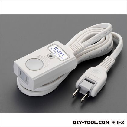AC125V/15Ax3.0m延長コード(雷サージ対応) ホワイト 220(H)×90(W)×54(D)mm EA815GN-13 1
