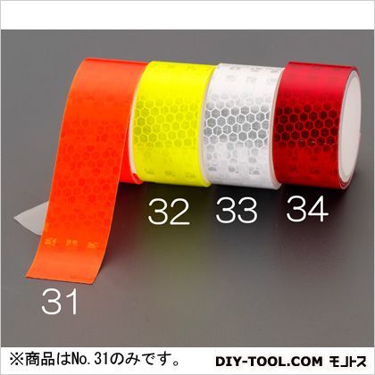 25mmx0.6m反射テープ 蛍光オレンジ 幅25mm×長さ0.6m EA983GR-31 1