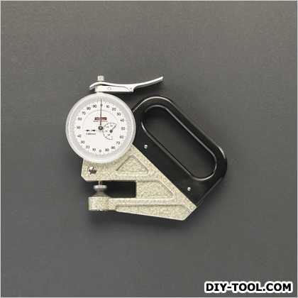 0-1.0mm/0.001シクネスゲージ(ダイアル付) 135×120mm EA725A-41 1