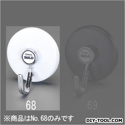 フック(マグネット付) 白 73mm/6.0kg EA762FG-68 1