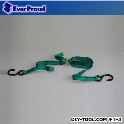 エバープラウド カムバックル式S字フック グリーン 25mm　0.5×4M EGC20540V...