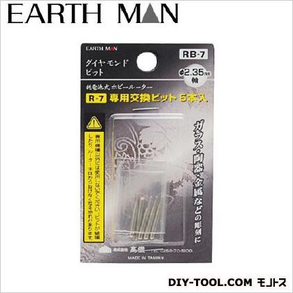ホビールーターR-7専用ダイヤモンドビット RB-7 5本
