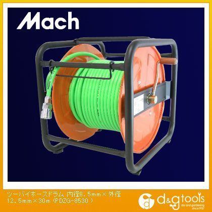 ツーバイエアホースドラム(エアリール/エアドラム) 内径8.5mm×外径12.5mm×30m PDZG-8530 1