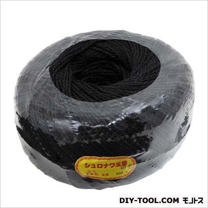 棕梠縄玉巻 黒 3X500 1点