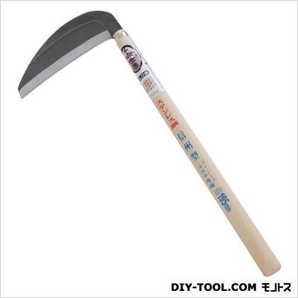 ステンレス信州型片刃中厚鎌195X420 1