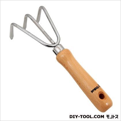 ステン木柄三本クマデEGT-12 1