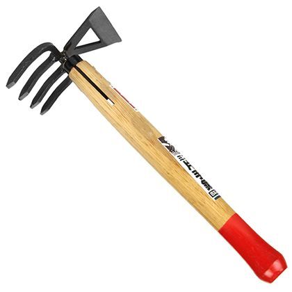 ミニ片手鍬4本レーキ型 1